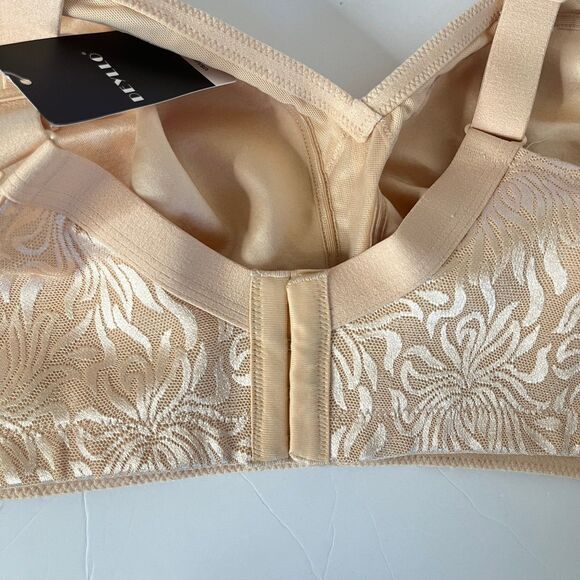 NWT Deyllo Women's Non Padded Wireless Plus Size Full Coverage Bra Size 46C #418 - Picture 8 of 12
